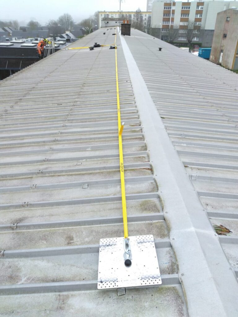 Ligne de vie provisoire lycee Dupuy de Lome Brest - Brest Quimper