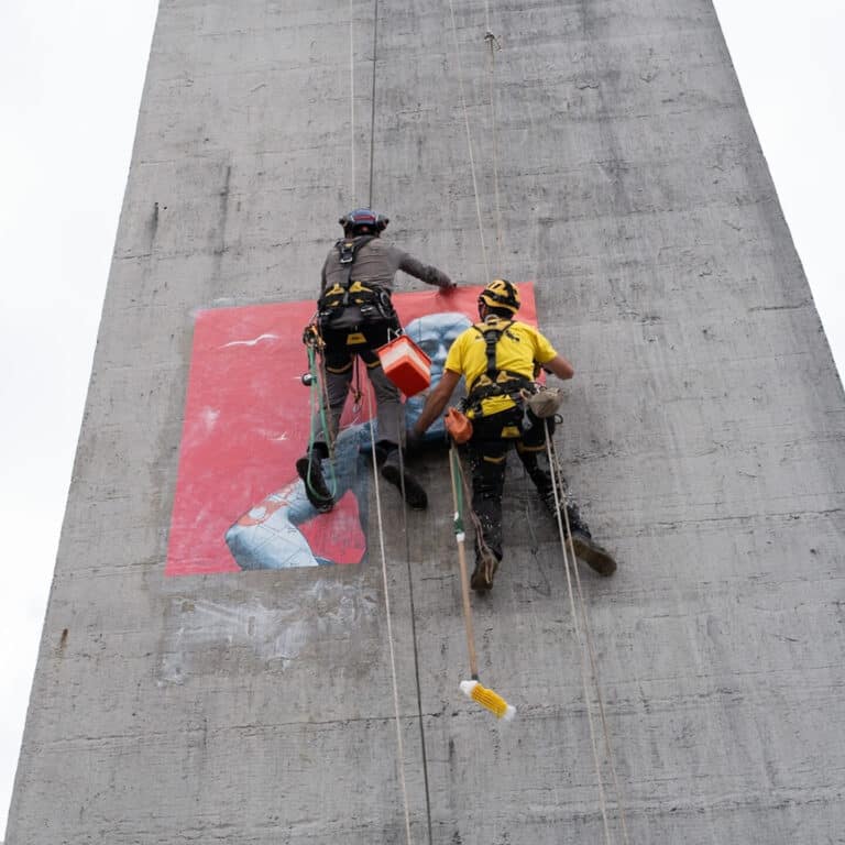 Pose affiches Pont Recouvrance Brest - Brest Quimper